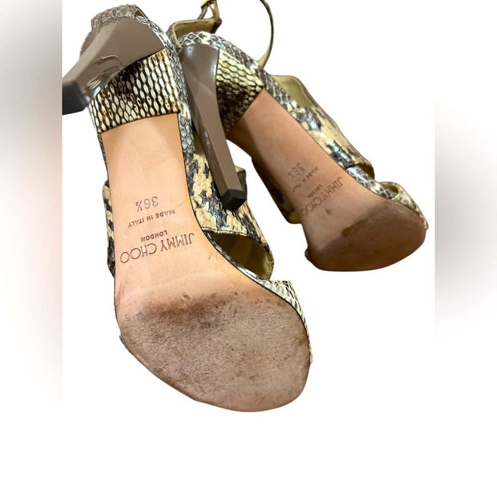 Authentic Jimmy Choo Timbus Snake Print Colorbloc… - image 8